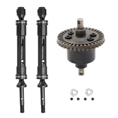 Greendhat Front Rear Drive Shaft with Differential for Traxxas Slash Rustler Stampede Hoss 4X4 VXL 1/10 RC Car Upgrade Parts ( Color : Rear )