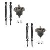 Greendhat Front Rear Drive Shaft with Differential for Traxxas Slash Rustler Stampede Hoss 4X4 VXL 1/10 RC Car Upgrade Parts ( Color : Rear ) view 2