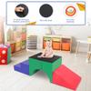 TOLEAD Tunnel/Ramps Foam Climber, Climb & Crawl Foam Activity Play Set for Toddlers and Kids, Safe Indoor Crawling Gym Equipment for,Infant,Baby Waterproof Easy to Clean view 4