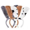 PENINSULA LOVE 3pcs Women Animal Ears Headband Dog Plush Hairband Fur Faux Cartoon Headwear for Halloween Easter Party view 1