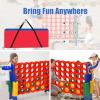 HONEY JOY Giant 4-in-a Row Carry and Storage Bag, Large & Sturdy Carrying Bag for Jumbo 4-to-Score Giant Game Set, Life Size Yard Game Storage Case (Game Set Not Included) view 2