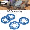 4pcs 1.9" Aluminum Alloy Wheel Outer Beadlock Ring for Axial Scx10 90046 1/10 RC Crawler 1.9 Wheel Rims(Blue) view 3