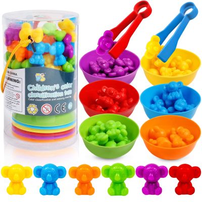 Counting Koalas Toys Matching Games with Sorting Bowls Sorting Toy for Toddlers Preschool Learning Activities for Math Color Sensory Montessori Fine Motor Skills Toys for 3 4 5 Years Old Boys Girls