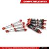 RCAWD Upgrades for 1/7 UDR, Shock Absorber Parts for Unlimited Desert Racer 85086-4, Front and Rear RC Shocks Damper Aluminum #8450R Red view 2