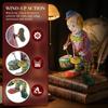 Toddmomy Wind Up Clown Drummer Toy: Tinplate Clockwork Figure for Home & Office Decoration (9x8x21cm) view 3