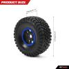 RCAWD RC Wheel Rims and Tires for 1/7 ARRMA Mojave 6S Parts & 1/7 UDR Unlimited Desert Racer 85086-4 Upgrades, Glued Nylon Wheels and Tires #8474X Blue view 3