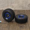 RCAWD RC Wheel Rims and Tires for 1/7 ARRMA Mojave 6S Parts & 1/7 UDR Unlimited Desert Racer 85086-4 Upgrades, Glued Nylon Wheels and Tires #8474X Blue view 4