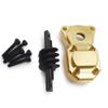 RCHUBAM Brass Diff Cover and Axle Gear 6X6 Rear Axle Conversion and 16T Steel Gears for 1/24 Axial SCX24 Deadbolt C10 Bronco RC Crawler Car view 3