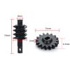 RCHUBAM Brass Diff Cover and Axle Gear 6X6 Rear Axle Conversion and 16T Steel Gears for 1/24 Axial SCX24 Deadbolt C10 Bronco RC Crawler Car view 4