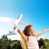 Toyvian Foam Airplanes: 39 Inch Large Foam Airplanes for Kids, Throwing Glider Plane, 2 Flight Mode Glider Toy for Kids Boys Girls Birthday Party Favors Outdoor Games view 4