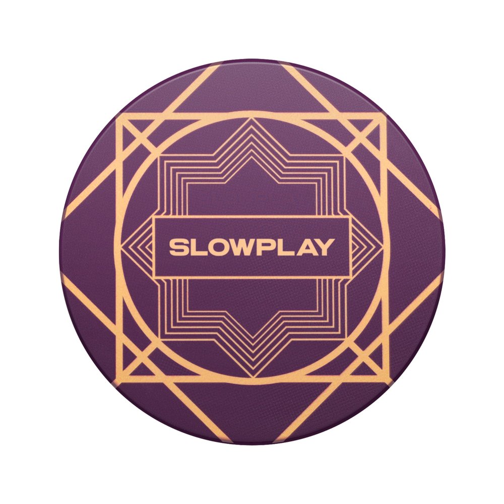 SLOWPLAY Nash Ceramic Poker Chips in Bulk, Casino Grade Ceramic 12-Gram Poker Chip for Texas Hold'em, 43mm Professional Chips Pack of 50 (Purple)