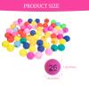 Bingo Game Bingo Game Balls 60pcs Raffle Balls 1 to 60 Numbered s Multi- Color Plastic Replacement s for Game Props Game Chips Cards view 2