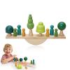 Promise Babe Wooden Tree Toys Balance Toys Wooden Peg Dolls Preschool Learning Educational Montessori Toys, Natural Woodland Trees Creative Accessories for Home Decor view 1