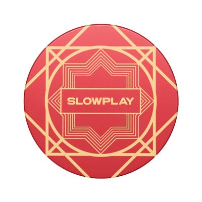 SLOWPLAY Nash Ceramic Poker Chips in Bulk, Casino Grade Ceramic 12-Gram Poker Chip for Texas Hold'em, 43mm Professional Chips Pack of 50 (Red)