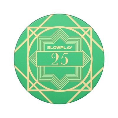 SLOWPLAY Nash Ceramic Poker Chips in Bulk, Casino Grade Ceramic 12-Gram Poker Chip for Texas Hold'em, 43mm Professional Chips Pack of 50 with Denomination of 25