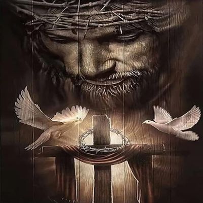 1000 Pieces Jigsaw Puzzles for Adults Teens Jesus Cross Poster, Christian Gift Fun Game Props Educational Toys Decompressing Intellectual Puzzles Gift for Easter Hallowen Christmas Birthday