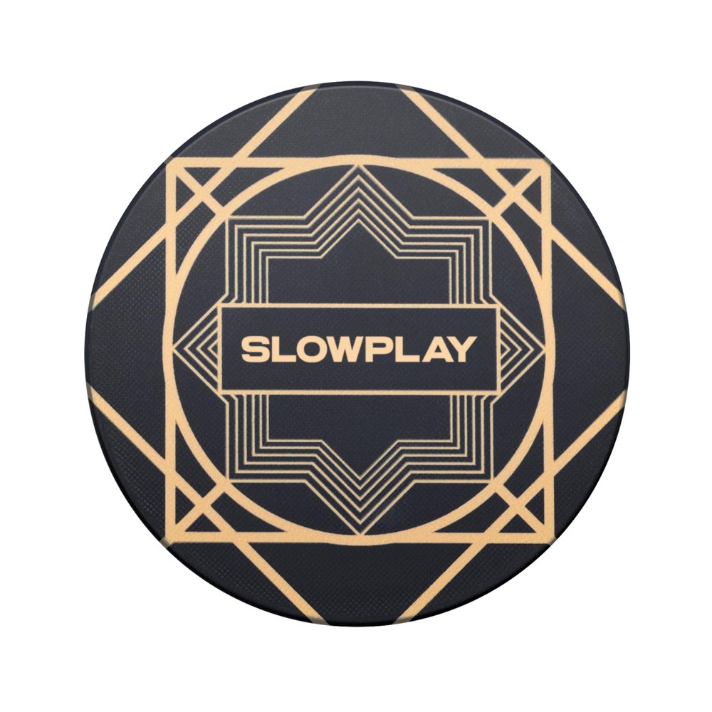 SLOWPLAY Nash Ceramic Poker Chips in Bulk, Casino Grade Ceramic 12-Gram Poker Chip for Texas Hold'em, 43mm Professional Chips Pack of 50 (Black)