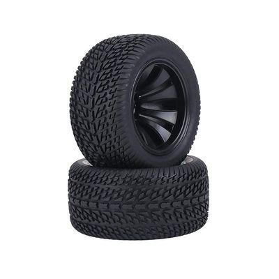 GatherTOOL 2Pcs Rubber Racing Car Tyre Tires & Plastic Hubs Wheel Rims for 1:12 RC Car Racing Car RC Spare Parts Wheel Tire 1/12