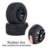 GatherTOOL 2Pcs Rubber Racing Car Tyre Tires & Plastic Hubs Wheel Rims for 1:12 RC Car Racing Car RC Spare Parts Wheel Tire 1/12 view 4