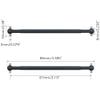 GatherTOOL 2pcs/Set Steel Metal RC Car Drive Shaft Dogbone Overall Length 61mm 63mm 70mm 77mm 84mm 87mm 89.5mm 100mm (Color : 86mm Black) view 3