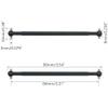 GatherTOOL 2pcs/Set Steel Metal RC Car Drive Shaft Dogbone Overall Length 61mm 63mm 70mm 77mm 84mm 87mm 89.5mm 100mm (Color : 89.5mm Black) view 3