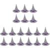 PRETYZOOM Halloween Decorations 18PCS Halloween Mini Witch Hats Felt Witch Hats Wine Bottle Covers Table Decoration Party Favor DIY Crafts view 1