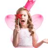 12 Pcs Butterfly Fairy Wings Butterfly Wing Dress up Party Costume Accessory Angel Costume for 2 to 12 Years Girls(Light Pink) view 3