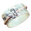 Butterfly Meditation Spinner Ring, Smooth Butterfly Rotating Ring, Personalized Retro Inspiration Ring for Relieving Stress Anxiety Ring Engagement Ring, Size 7 view 2