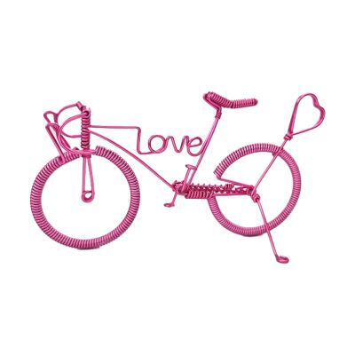 [handmade love bike] colorful aluminum wire crafts handmade bicycle creative gifts