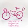 [handmade love bike] colorful aluminum wire crafts handmade bicycle creative gifts view 2