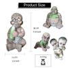 Halloween Ghost Doll Props Scary Haunted House Adornment,Realistically Latex Mummified Ghost Baby Decoration,Creepy Zombie Babies Ugly Devil Statue Tricky Prank Venue Layout Ornament (B33) view 2
