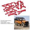 RC Suspension Arm Set, RC Front Rear Swing Arms with Ball Compatible for ARRMA 1/7, for Infraction 6S, for 6S 1/8 RC Cars (Red) Body Parts view 3