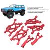 RC Suspension Arm Set, RC Front Rear Swing Arms with Ball Compatible for ARRMA 1/7, for Infraction 6S, for 6S 1/8 RC Cars (Red) Body Parts view 4