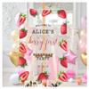 Personalized Strawberry Birthday Party Welcome Sign - Custom Made Berry Sweet Theme Party Decoration - Fruit Theme Happy Birthday Welcome Signs (Acrylic) view 1