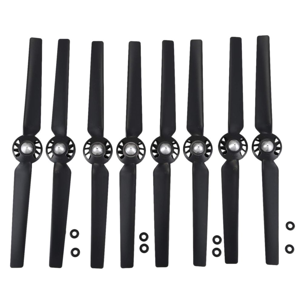 YYZHF 8Pcs Propeller for Q500 Typhoon 4K Camera Drone Spare Parts Quick Release Self Locking Props Replacement Blade(Black)