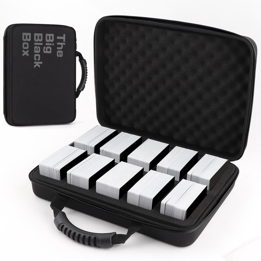 1200-2200 Card Game Case for Cards Against Humanity Game,Collectible Trading Card Storage Holder Compatible for Pokemon Cards, Sports Card and Baseball Cards,Playing Card Travel Carrying Case Fit All