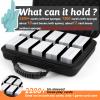 1200-2200 Card Game Case for Cards Against Humanity Game,Collectible Trading Card Storage Holder Compatible for Pokemon Cards, Sports Card and Baseball Cards,Playing Card Travel Carrying Case Fit All view 2