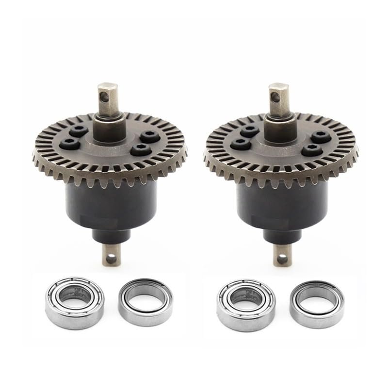 Greendhat Front Rear Differential with Bearing for Traxxas Slash 4X4 VXL Stampede Rustler 1/10 RC Car Upgrade Parts ( Color : with 4 x Bearing )