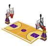 Nicolababe Building Block Education Toy - Basketball Court Baseplates and Sets of 2 Basketball Stands Building Bricks for Basketball Game - Compatible with Major Brands (Basketball Playset) view 2