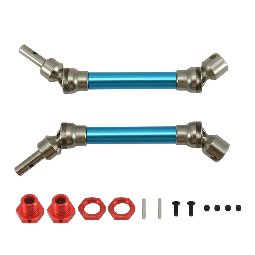 Greendhat 2pcs/Set Slider Front/Rear Drive Shaft Set for 1/10 ARRMA 3s BLX&MEGA Typhon Buggy Off-Road Cars Upgrade Parts ( Color : Blue )