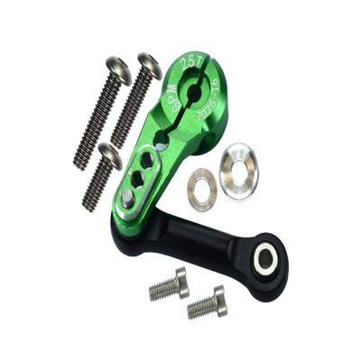 GPM Aluminum 7075-T6 Tie Rod+25T Servo Horn (Silver Inlay Version) for TRAXXAS 1/8 4Wd Sledge Monster Truck-95076-4 (Green)