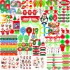 200Pcs Christmas Party Favors Assortment Toys for Kids Stocking Stuffers Birthday Party Gifts Carnival Prizes Goodie Bag Pinata Fillers Treasure Box School Classroom Rewards Christmas Theme Toys Bulk view 1