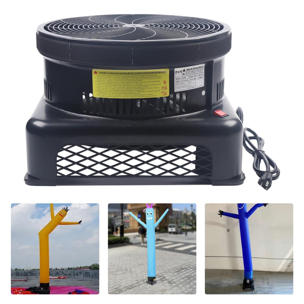 Sky Dancer Blower 17.7-Inche Air-Dancer Inflatable Tube Man Blower 550W Inflatable Fly Guy Air Blower Tube Man Blower for Sky Dancers Arm Flailing Advertising Sky Air Puppet (Puppet Not Included)