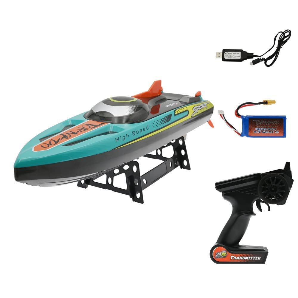 QIYHBVR 18.5Brushless RC Boats for Adults, 55km/h Fast Remote Control Boat for Lakes, 2.4 GHz High Speed RC Boats for Adults and Kids Gifts for Boys Girls