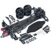 RCHUBAM CNC Carbon Fiber Frame Kit for 1/10 Sakura D5 RC Remote Control Flat Road Drift Car (Black) view 1