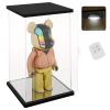NONEMEY Clear Acrylic Display Case with Remote Control Light for 400% Bearbrick, Dustproof Model Showcase Organizer Box, Display Case for Collectibles Bearbrick (64.712.6inch,151232cm) view 1