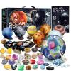 EDUMAN Gemstone Dig Kit - Dig It Up 40 Real Gems & Crystals with Mining Kit Tools, Solar System Eight Planets Toys for Kids Age 6+, STEM Science Educational Toys, Space Toys Ideal Gift for Boys Girls view 1