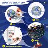 EDUMAN Gemstone Dig Kit - Dig It Up 40 Real Gems & Crystals with Mining Kit Tools, Solar System Eight Planets Toys for Kids Age 6+, STEM Science Educational Toys, Space Toys Ideal Gift for Boys Girls view 2