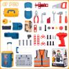 Kids Tool Bench with Kids Tool Set, Three Modes Toddler Tool Bench with Electric Drill Set, Pretend Construction Toys Kid Workbench, Toddler Workbench Tool Bench for Kid Ages 3-5 6-8 view 3