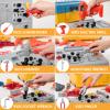 Kids Tool Bench with Kids Tool Set, Three Modes Toddler Tool Bench with Electric Drill Set, Pretend Construction Toys Kid Workbench, Toddler Workbench Tool Bench for Kid Ages 3-5 6-8 view 4